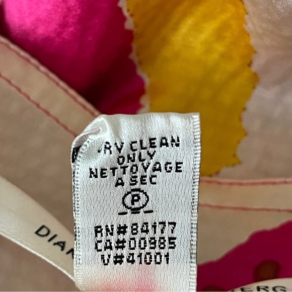 Diane von Furstenberg Silk Margot Belted Mini Dress | Vibrant Abstract Pink - Picture 10 of 11